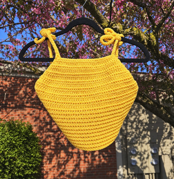 Sunshine Tie-Strap Top — Sunshine Yellow